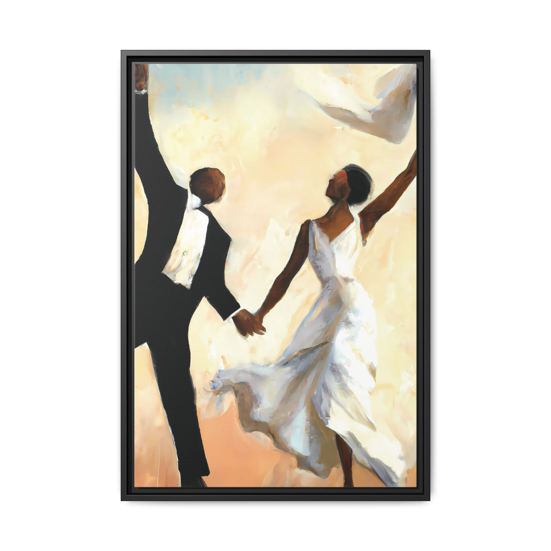 Wedding Day, Vintage Series, Framed Canvas Wall Art