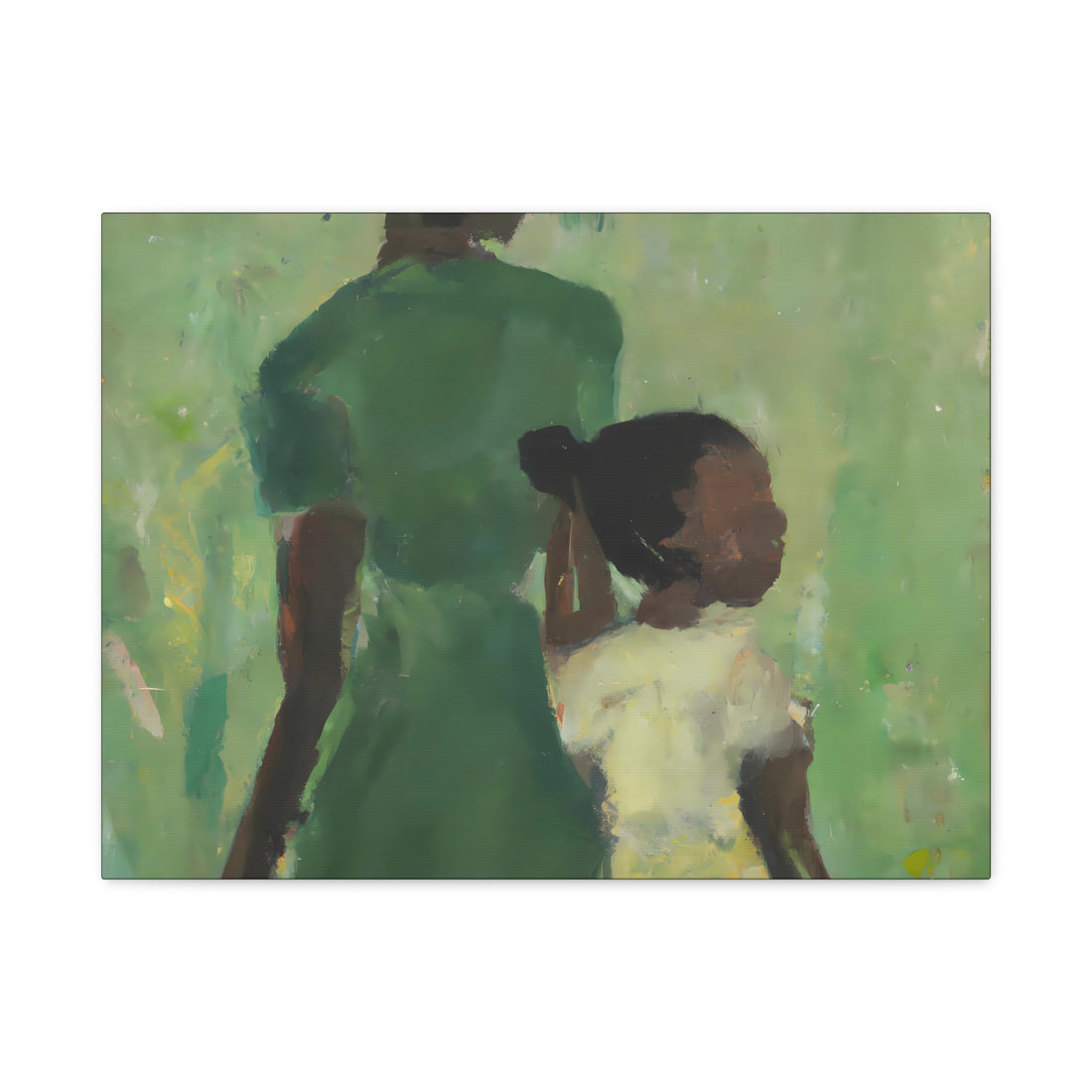 Green Mother, Over the Sofa | Large CANVAS Wall Art