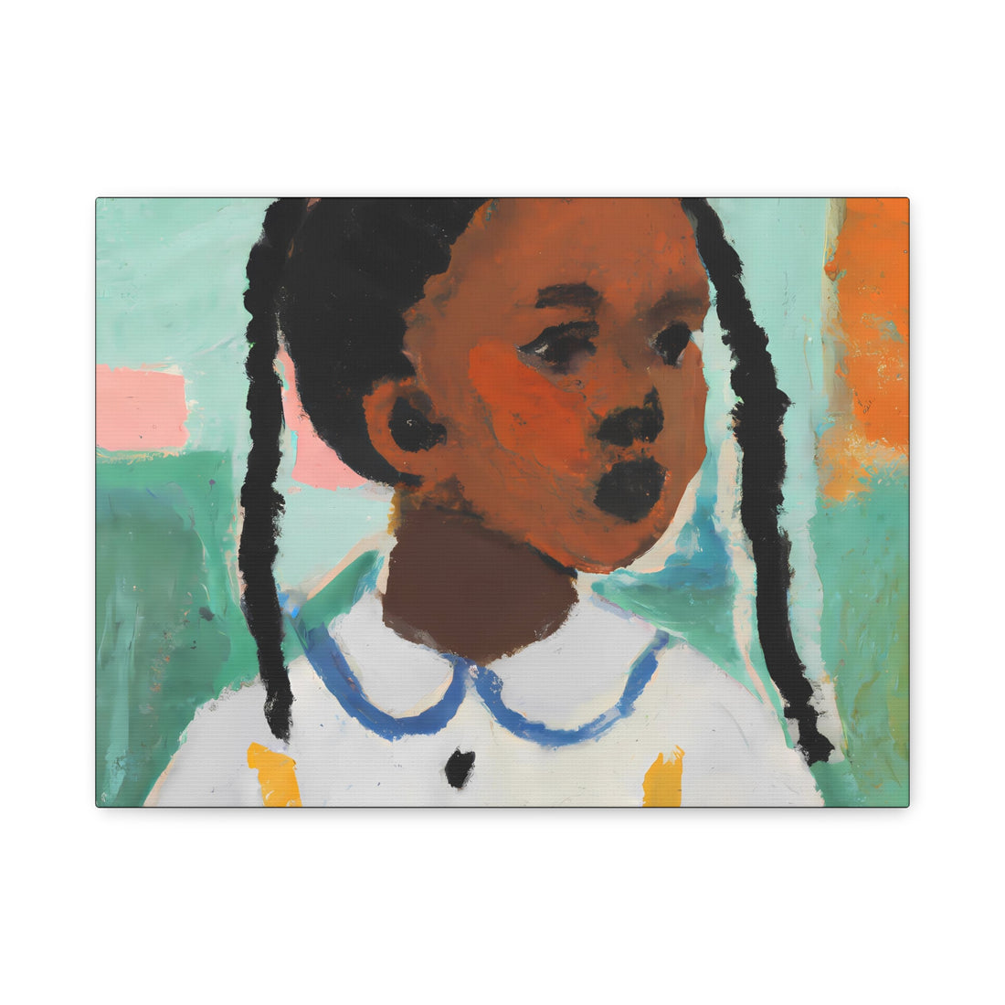 Pig Tails, Over the Sofa | Large CANVAS Wall Art