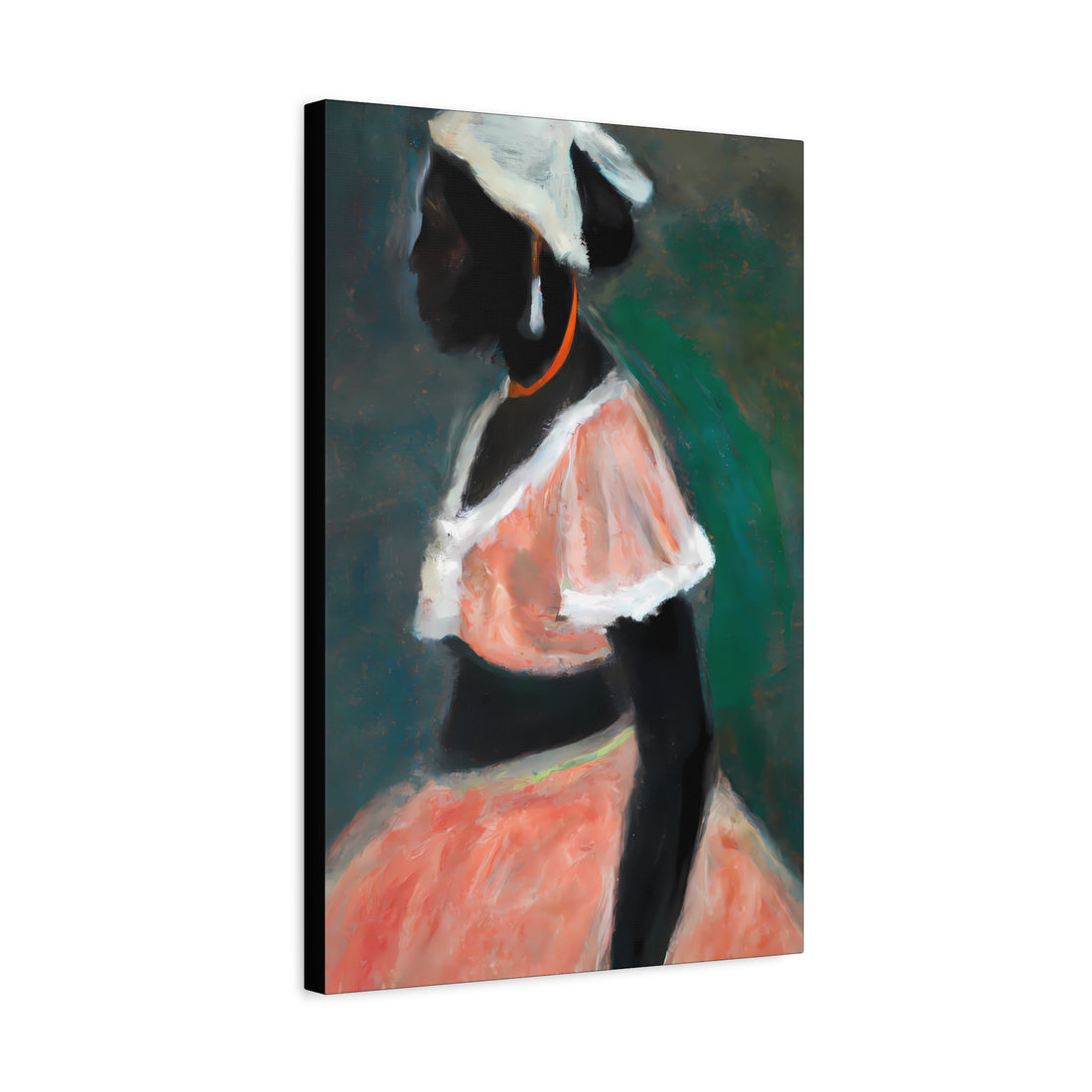Lady in Peach, Romantic Art Series | Canvas Wall Art