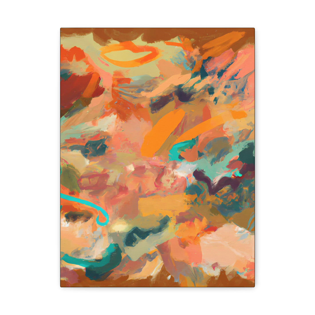 Orange Halo Abstract Series, CANVAS Wall Art