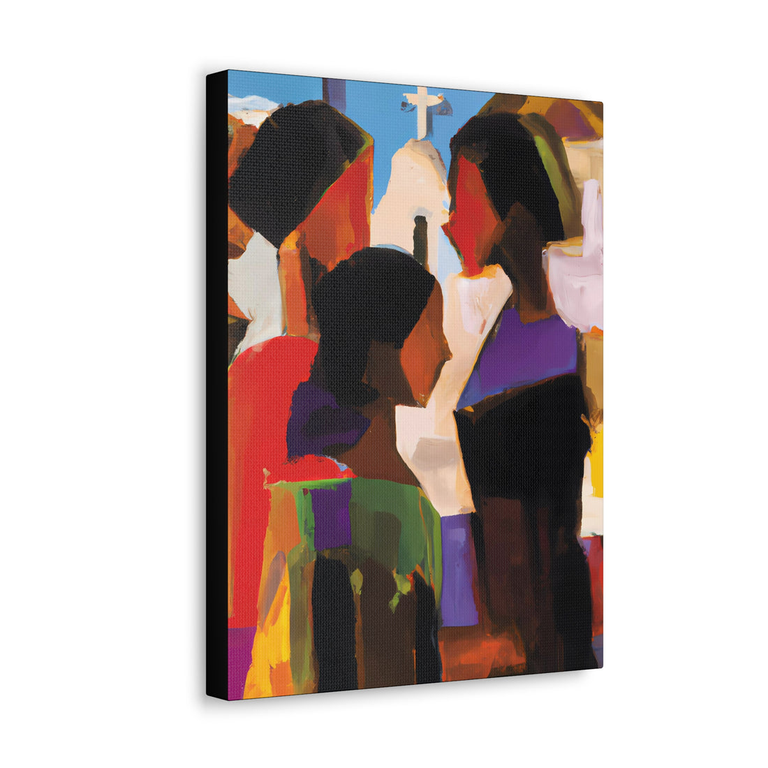 Lady in Green, Church Lifestyle Series | Canvas Wall Art