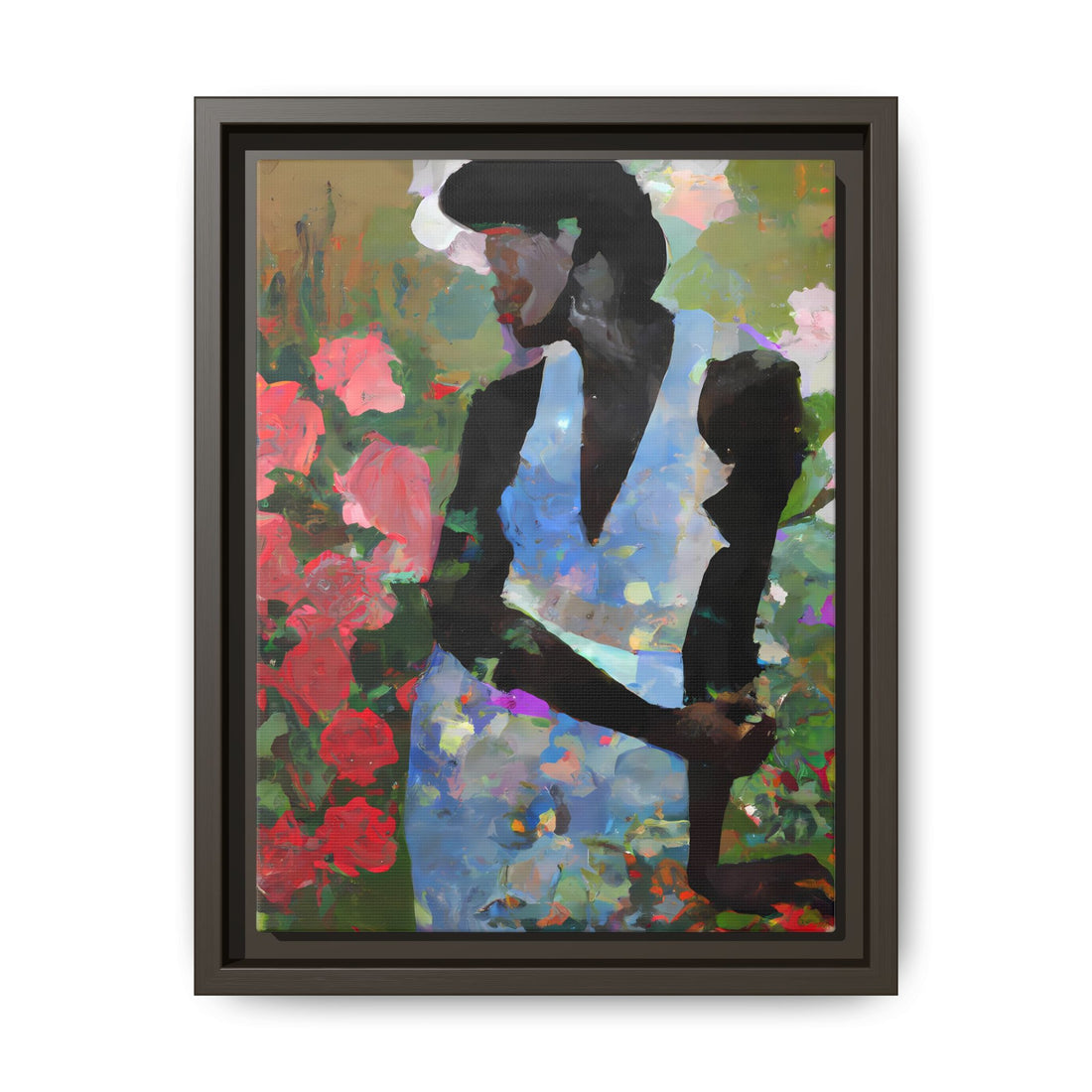 Portraiture, Garden Series | Framed Canvas Wall Art
