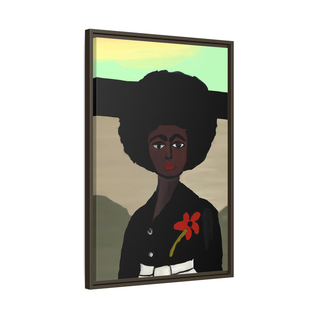 Jo, Folk Series | Framed Canvas Wall Art