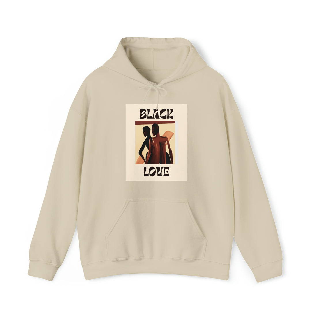 Black Love, Unisex Heavy Hooded Sweatshirt