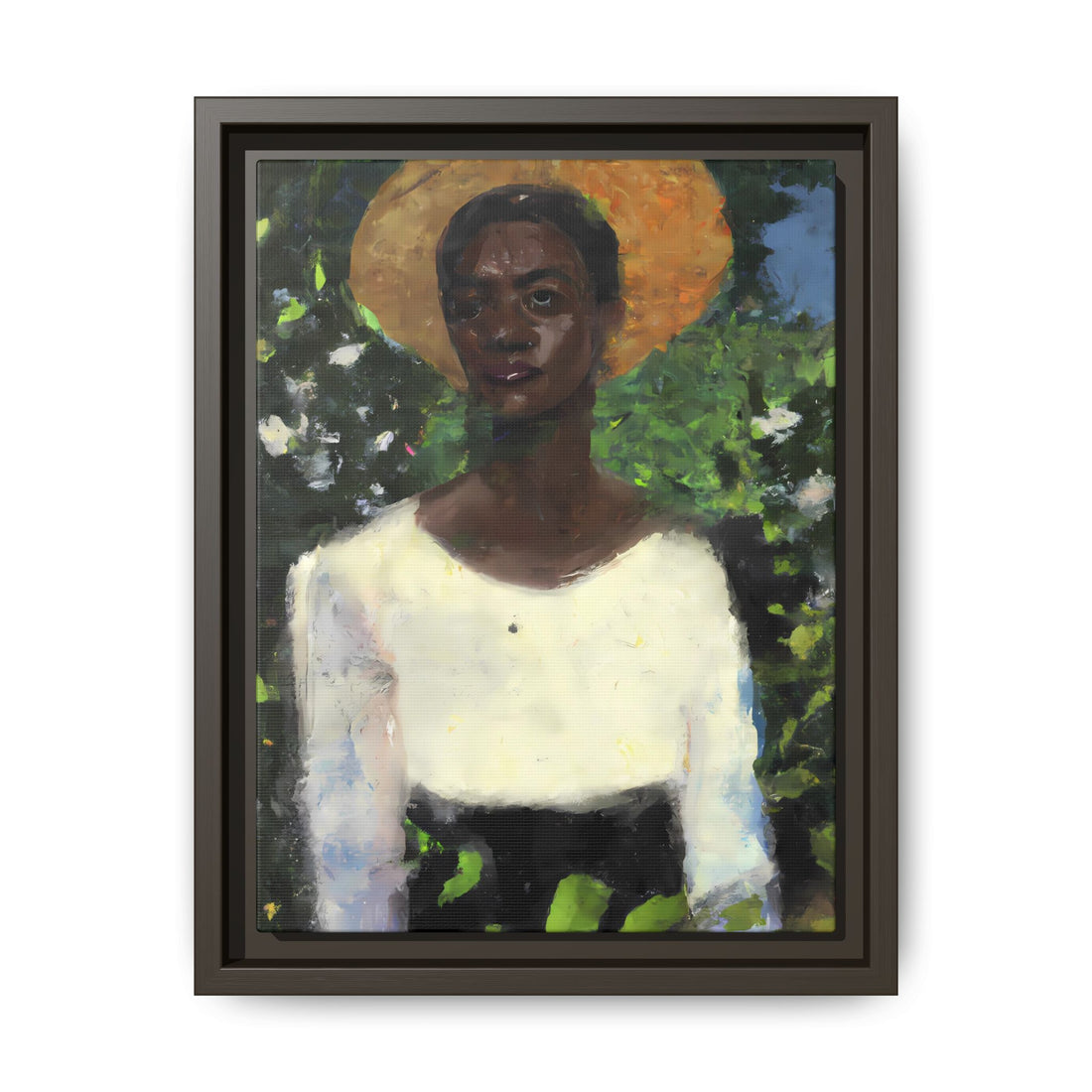 Lady 2, Cottage Series | Framed Canvas Art