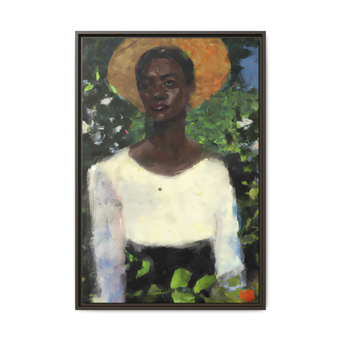 Lady 2, Cottage Series | Framed Canvas Art
