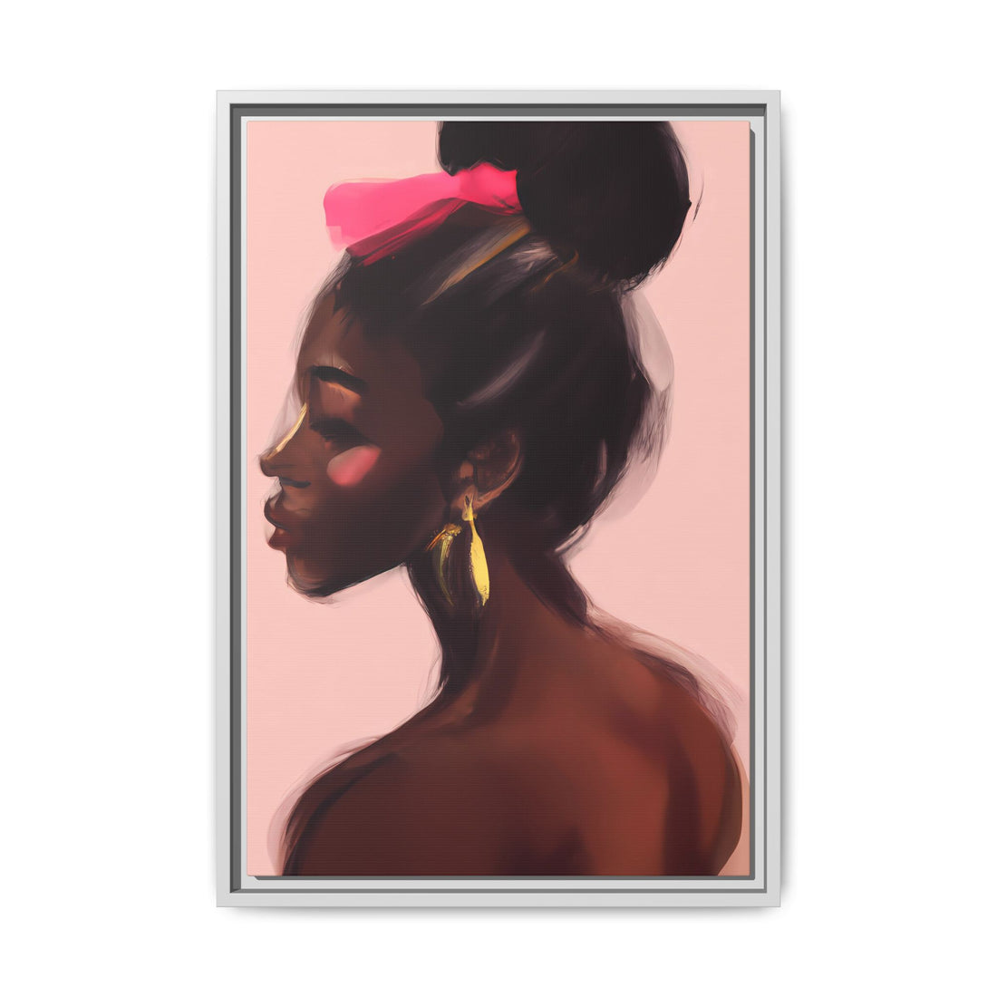 Dance Diva, Black Beauty | Framed Canvas Wall Art