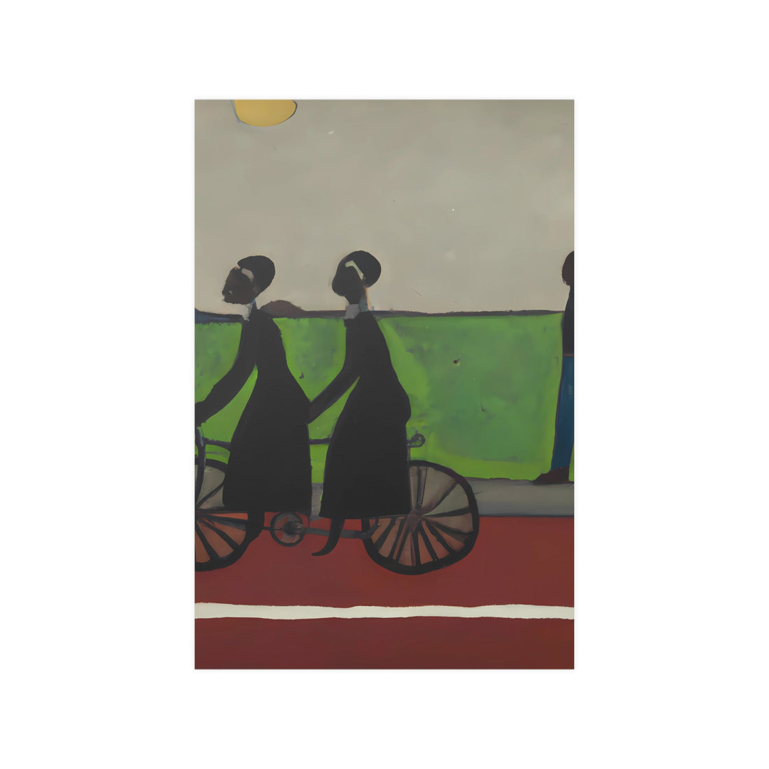 Double Ride Folk Art Wall Poster