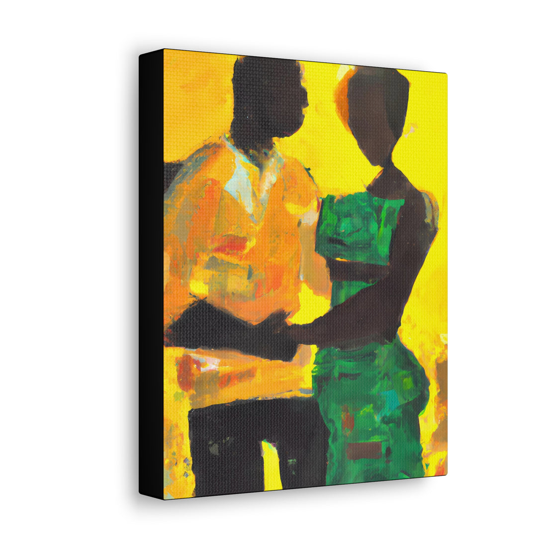 Lady in Green, Black Love Series | CANVAS Gallery Wrap
