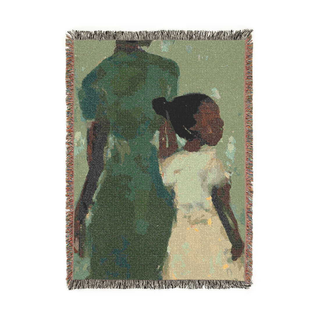 Green Mother, Artist Tapestry | Woven Blanket