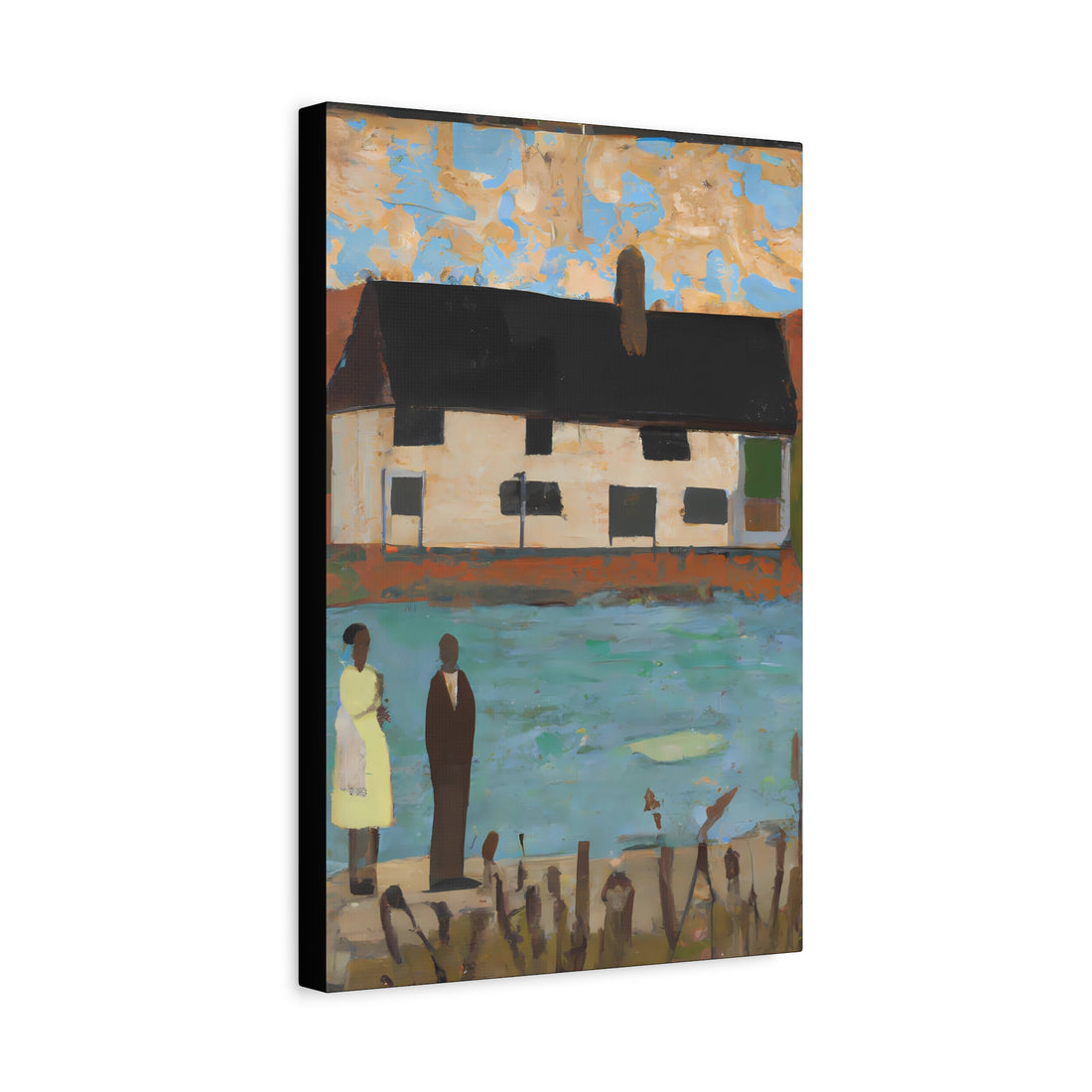 Lake House Folk Art Series, CANVAS wall art