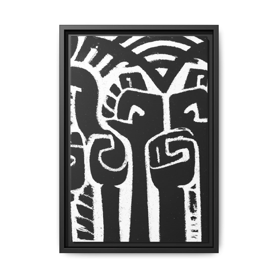Hands Up 4, Abstract Series | Framed Canvas Wall Art