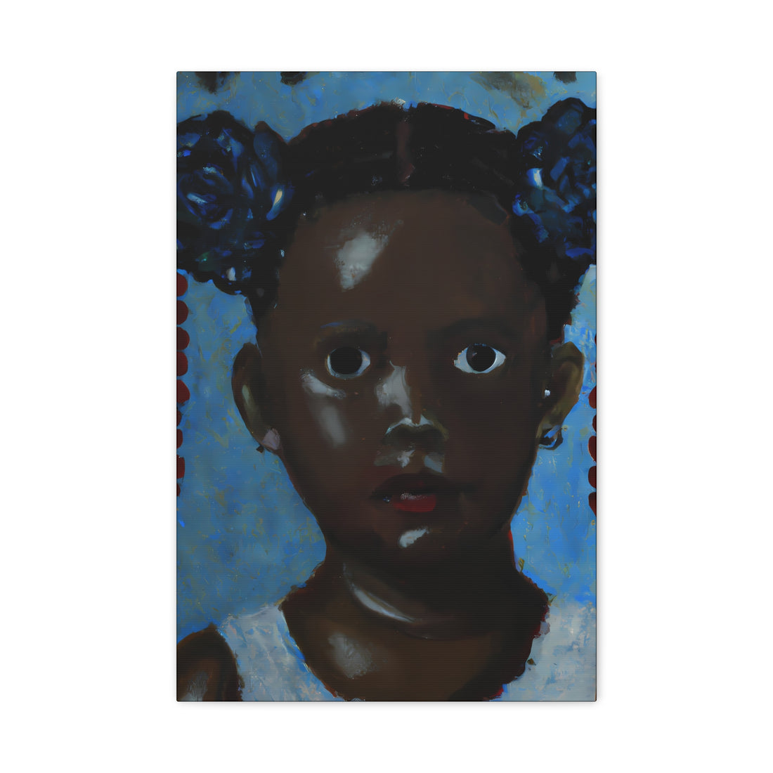 Blue Mood Canvas Wall Art Daughter Series