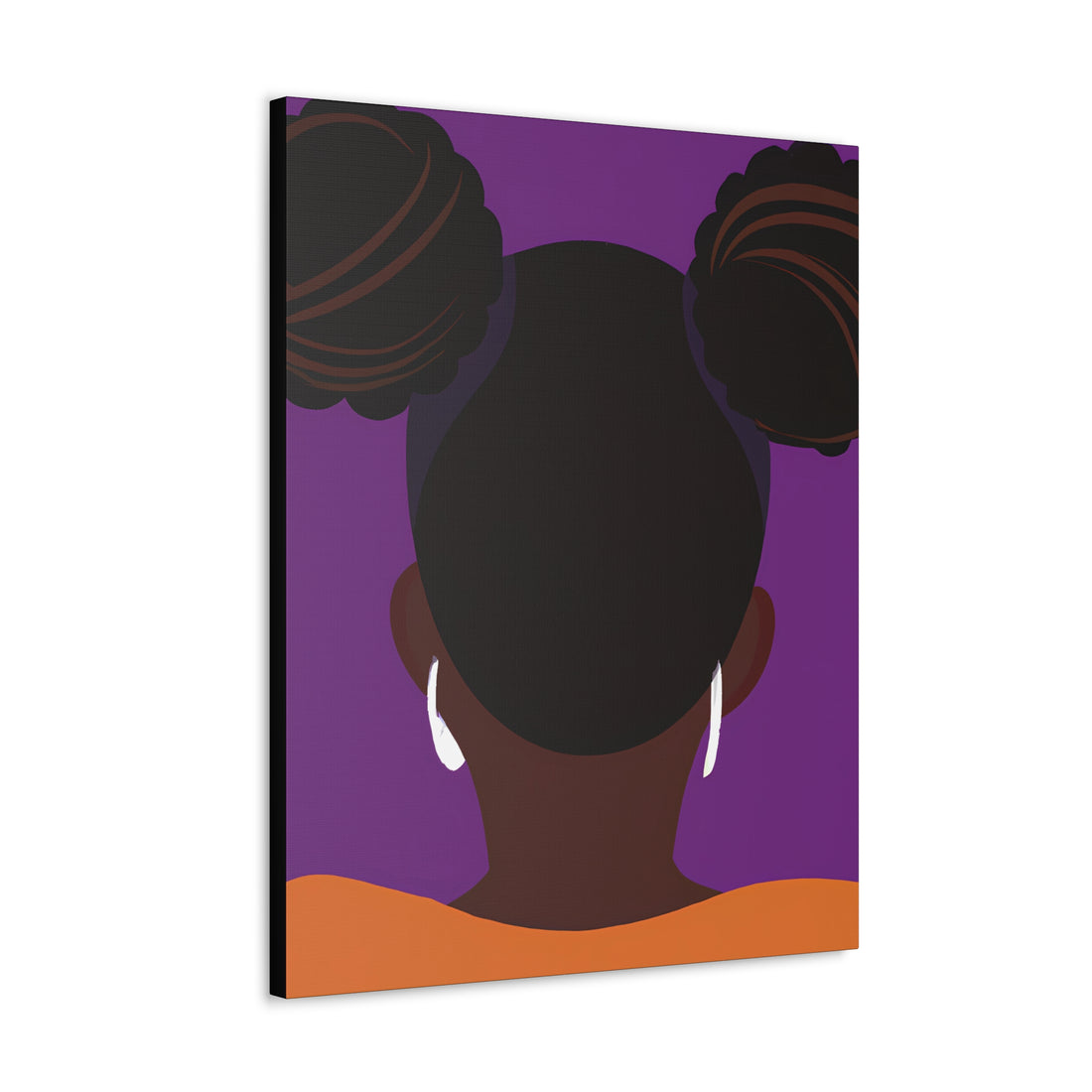 The Afro Puffs, Black Hair Art Series | Canvas Wall Art