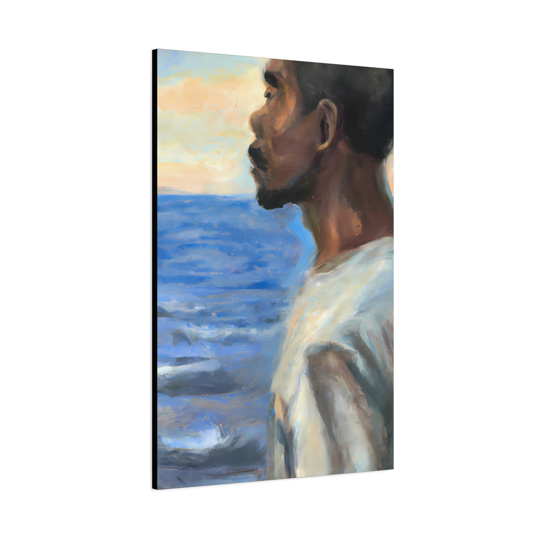 Black Man at Sea, Men Series CANVAS Wall Art
