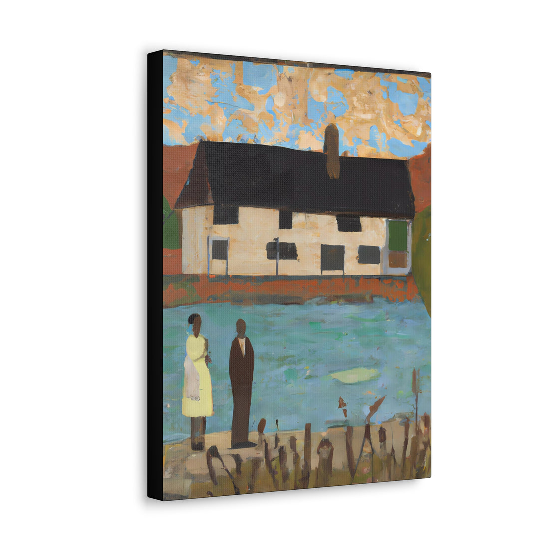 Lake House Folk Art Series, CANVAS wall art