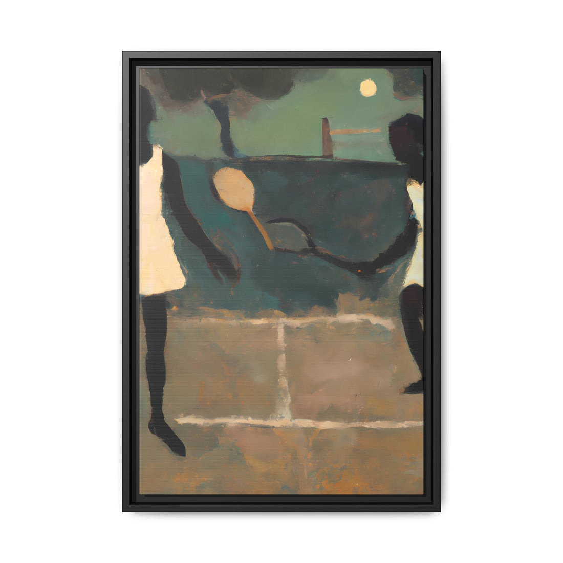 Doubles, Folk Series | Framed Canvas Art