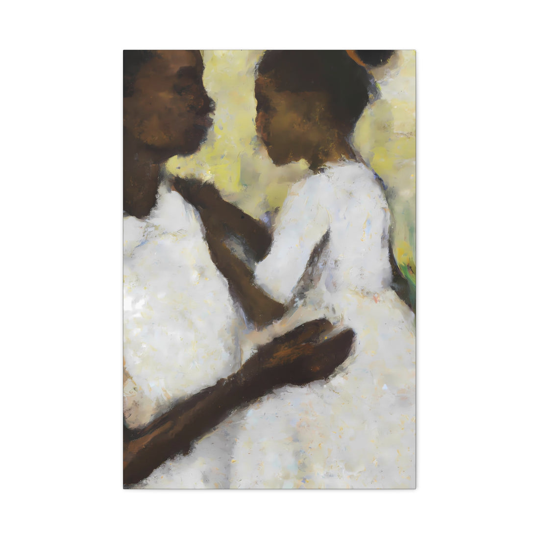 Ivory Mother, Canvas Wall Art Daughter Series