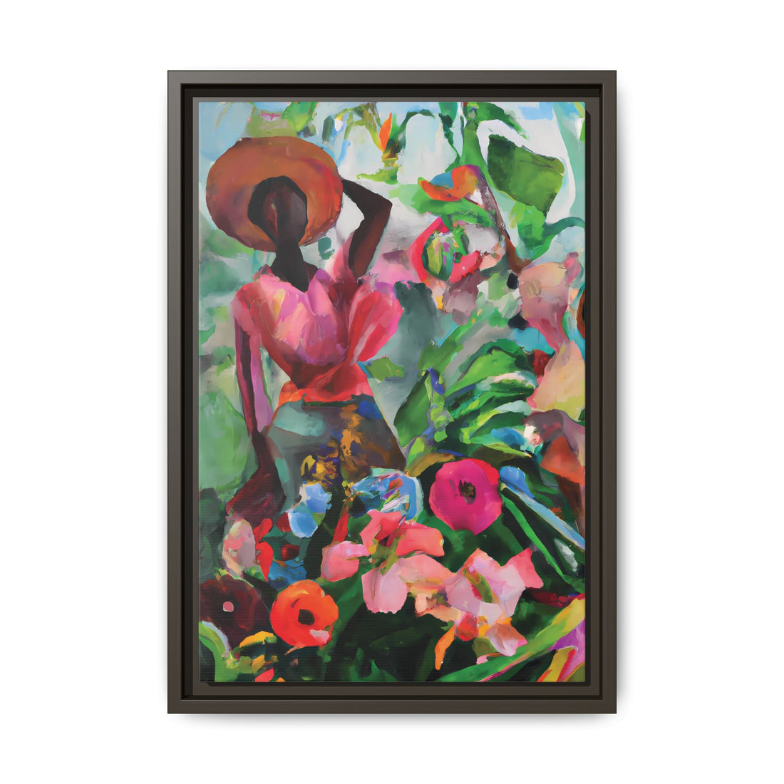 Wild Flowers, Garden Series | Framed Canvas Wall Artt