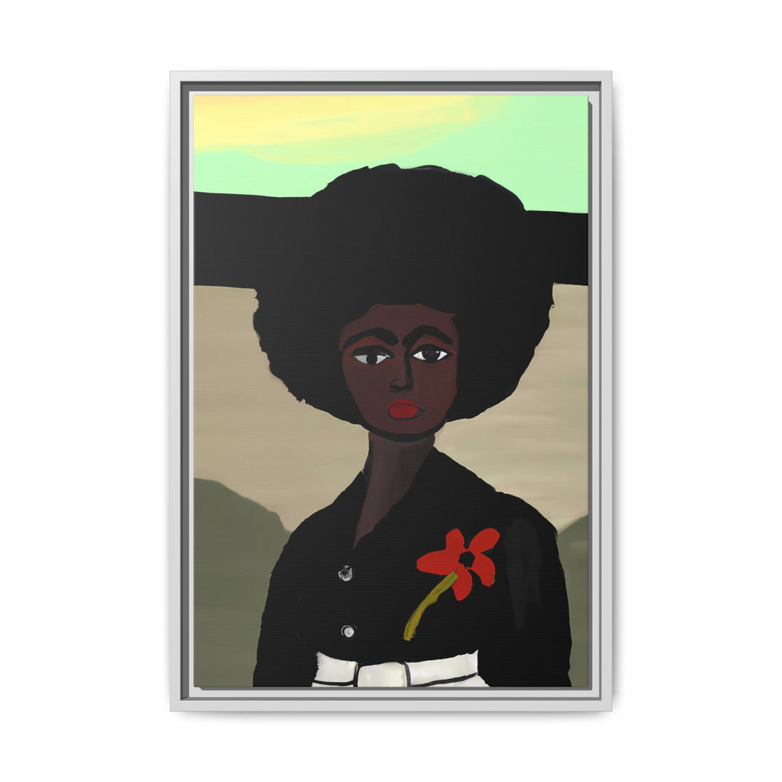 Jo, Folk Series | Framed Canvas Wall Art