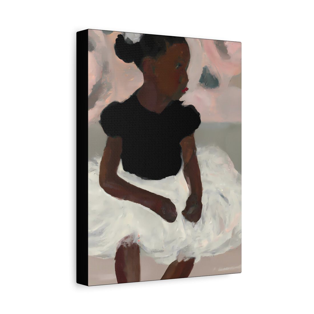 Black Ballerina Canvas Wall Art Daughter Series