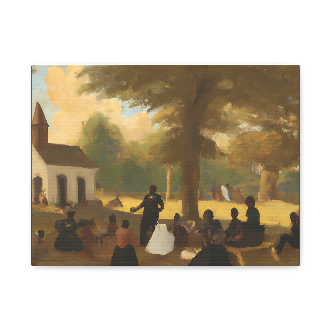 Gathering, Over the Sofa | Horizontal CANVAS Art