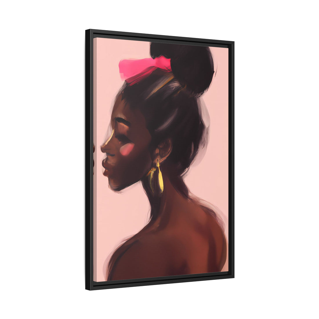 Dance Diva, Black Beauty | Framed Canvas Wall Art