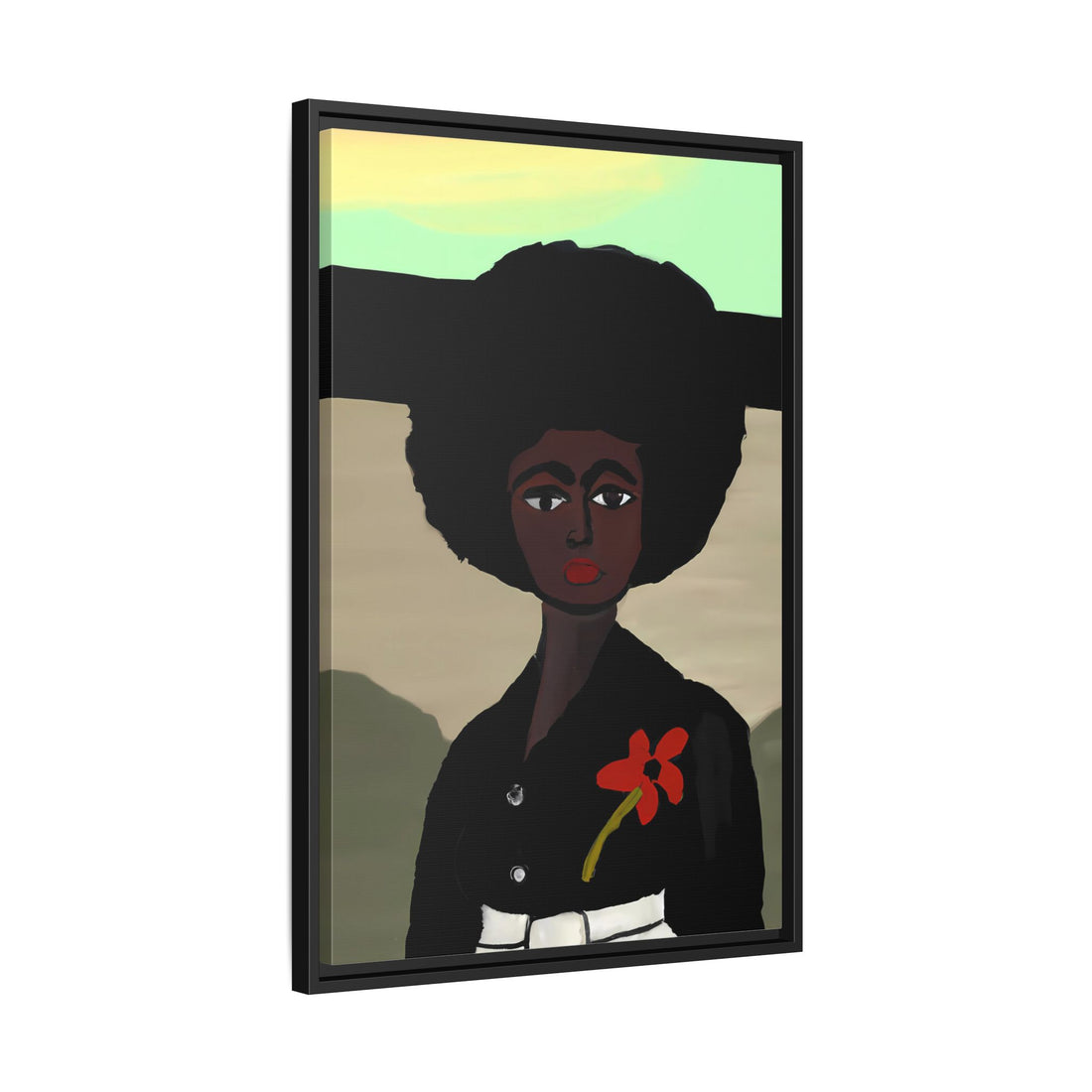 Jo, Folk Series | Framed Canvas Wall Art