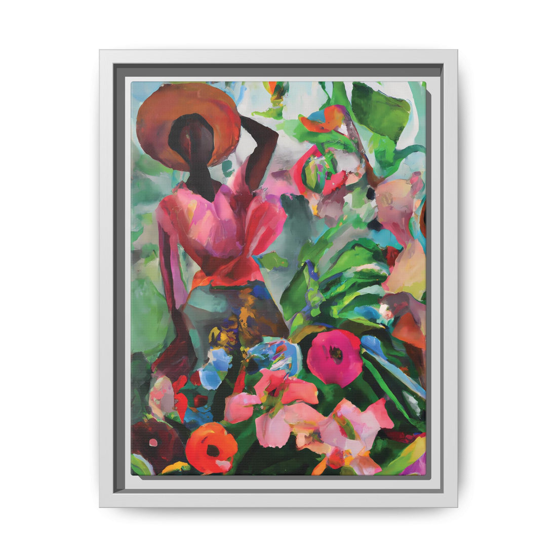 Wild Flowers, Garden Series | Framed Canvas Wall Artt