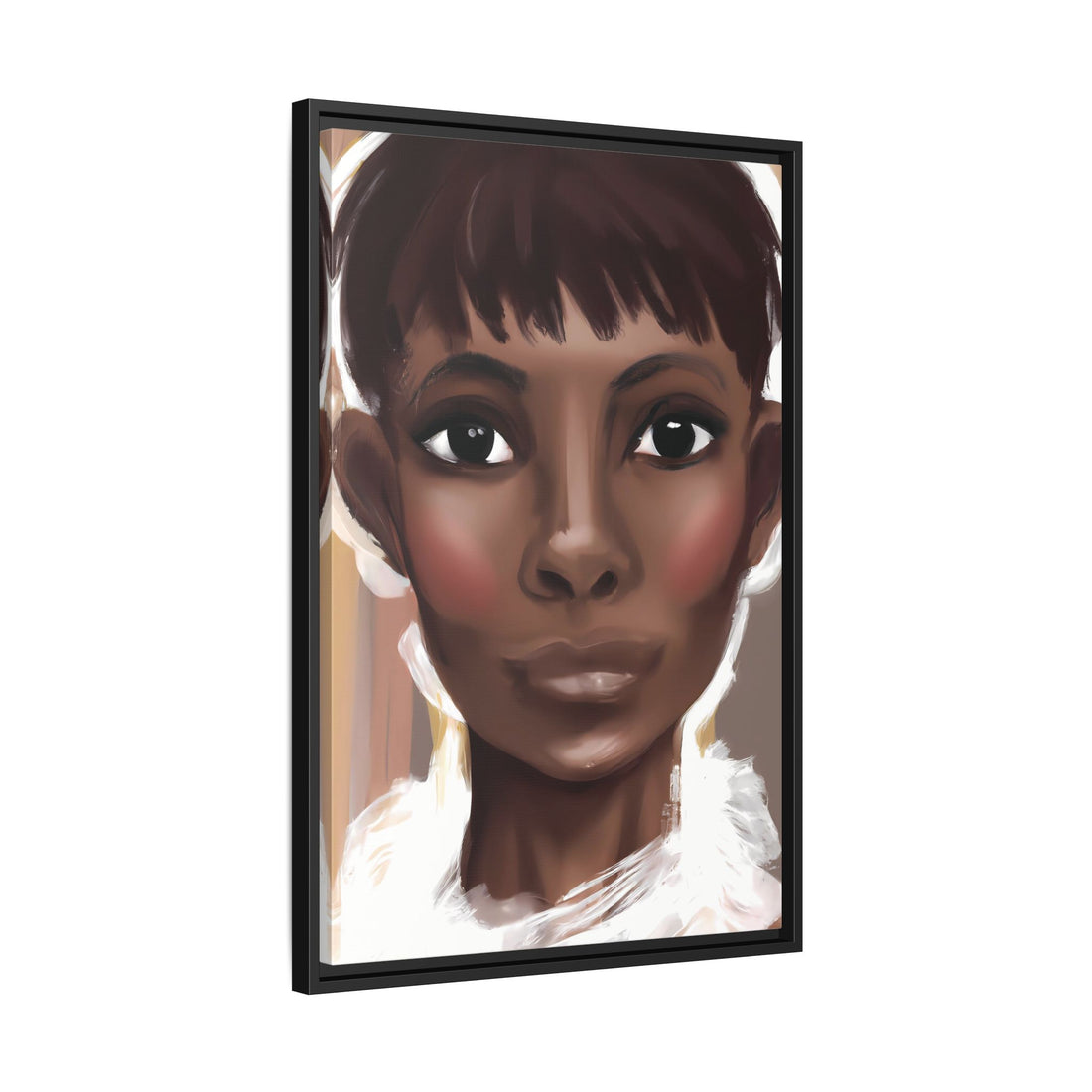 Pixie Diva, Black Beauty Series | Framed Canvas Wall Art