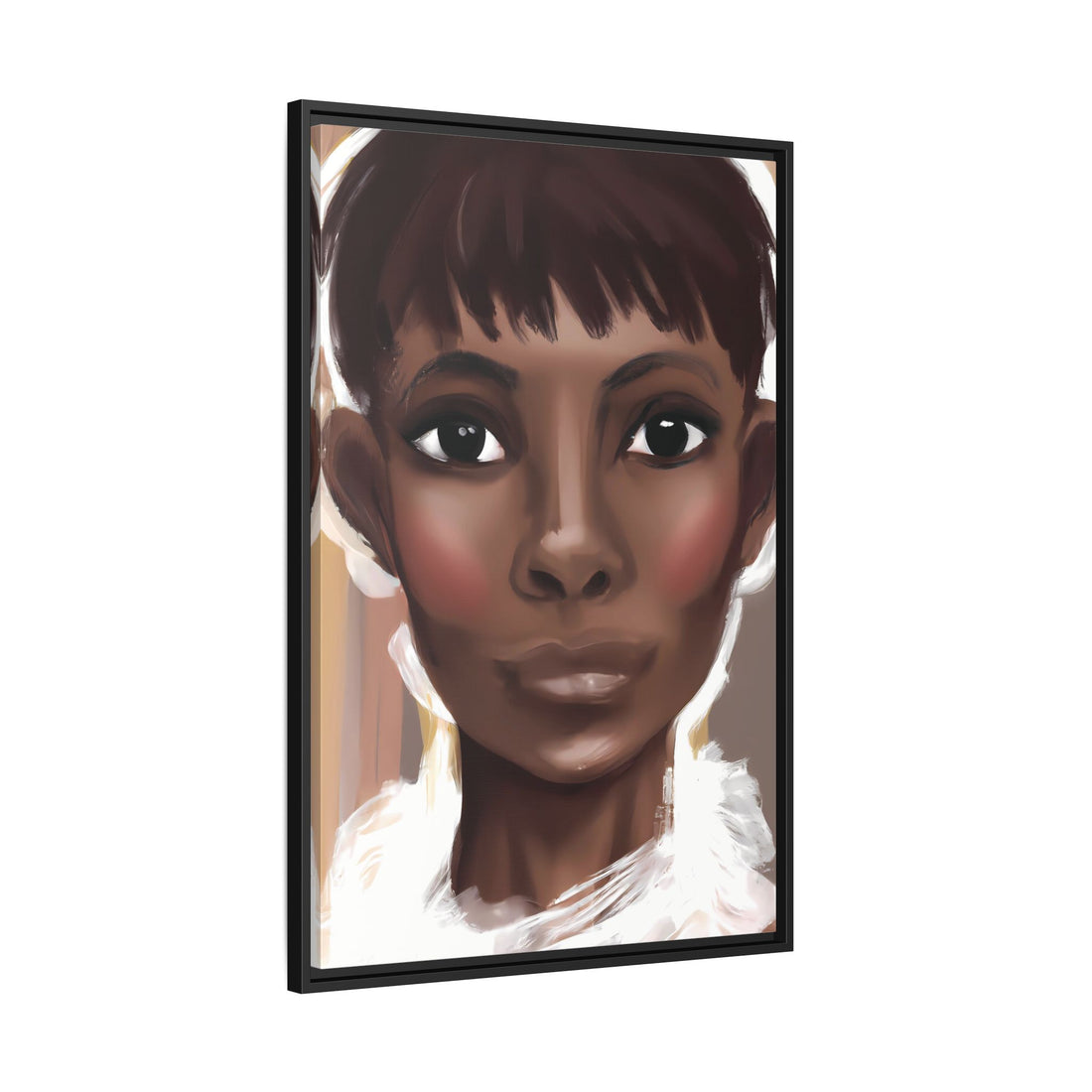 Pixie Diva, Black Beauty Series | Framed Canvas Wall Art