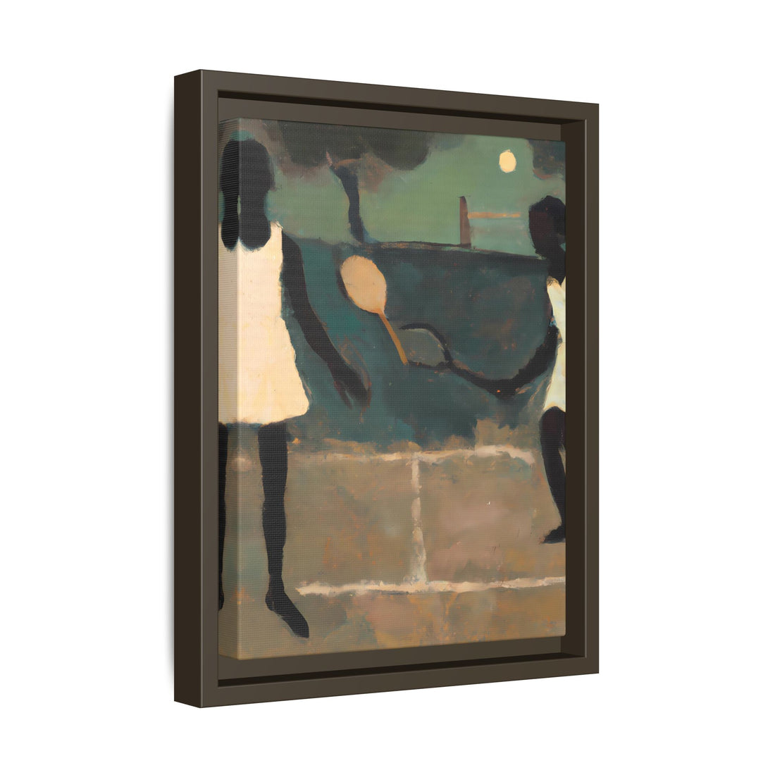 Doubles, Folk Series | Framed Canvas Art