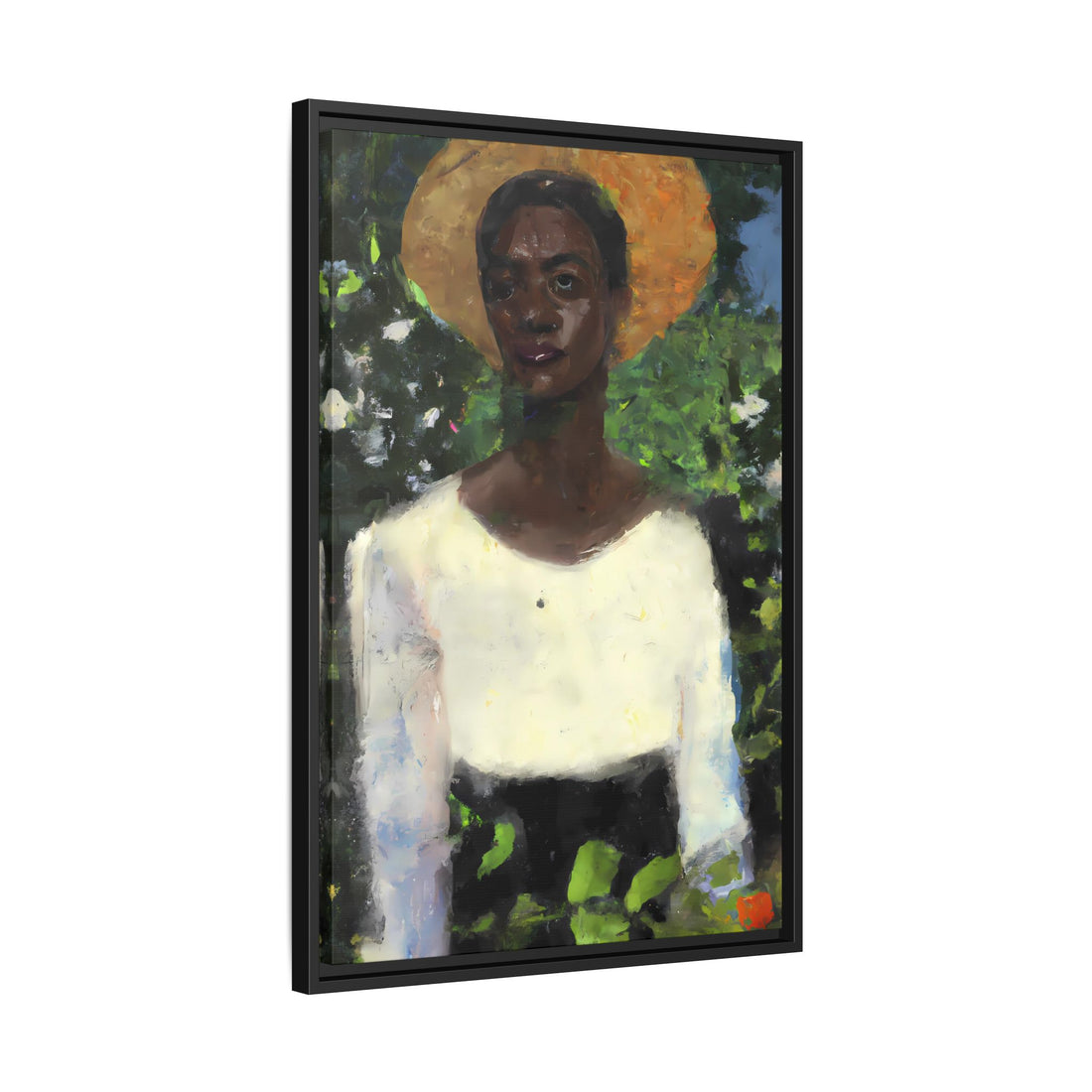 Lady 2, Cottage Series | Framed Canvas Art