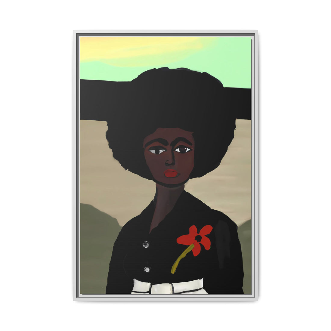 Jo, Folk Series | Framed Canvas Wall Art