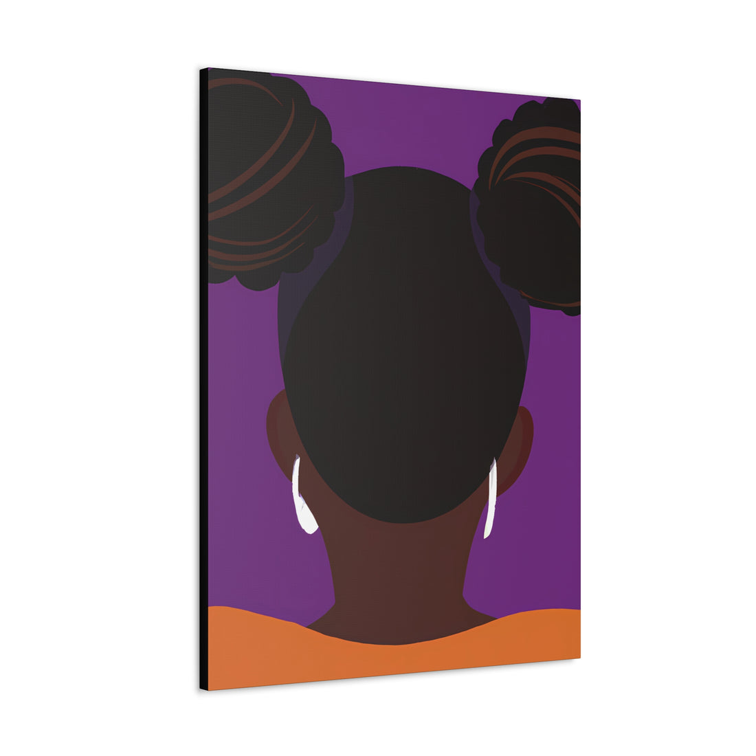 The Afro Puffs, Black Hair Art Series | Canvas Wall Art