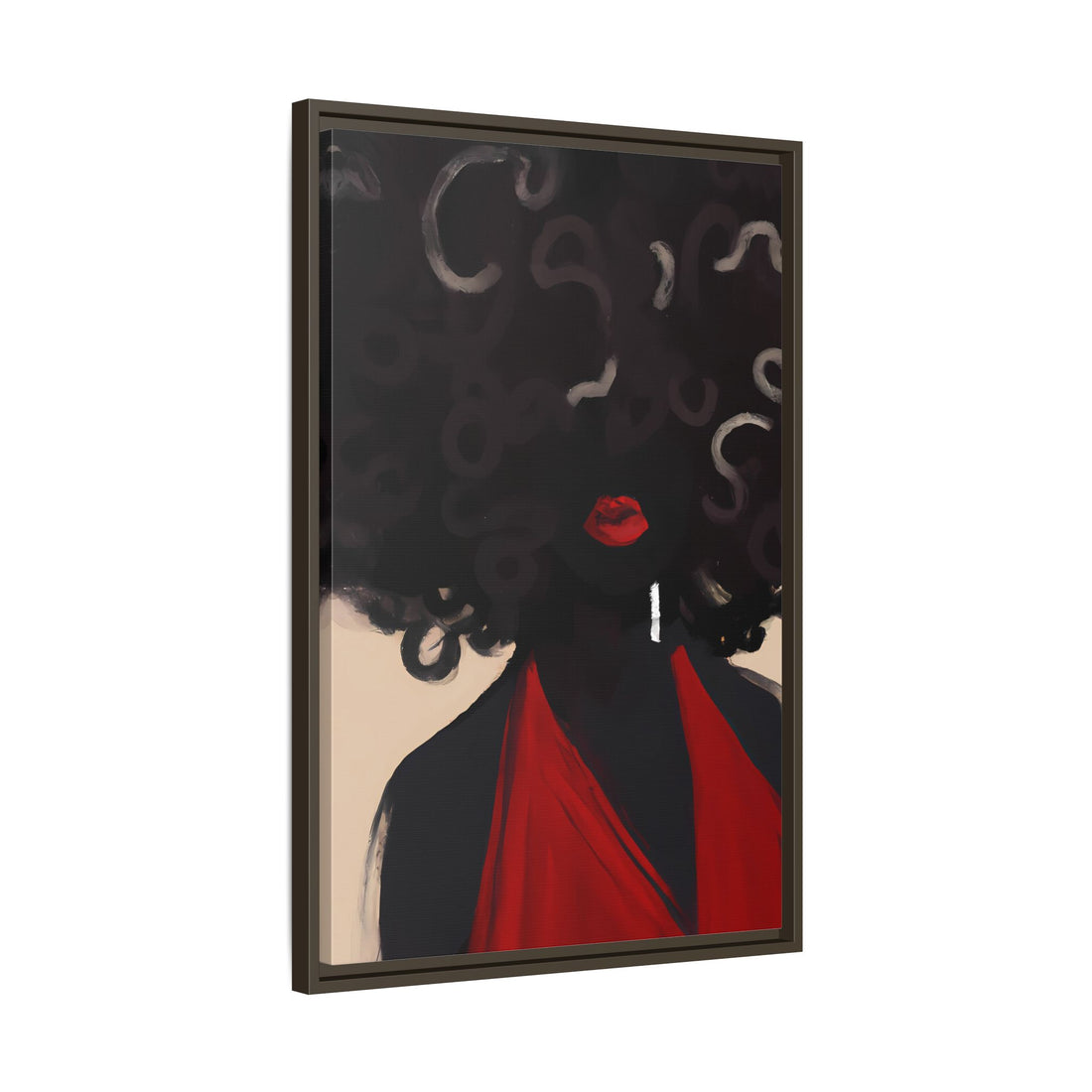 Afro Diva, Black Beauty Series | Framed Canvas Wall Art