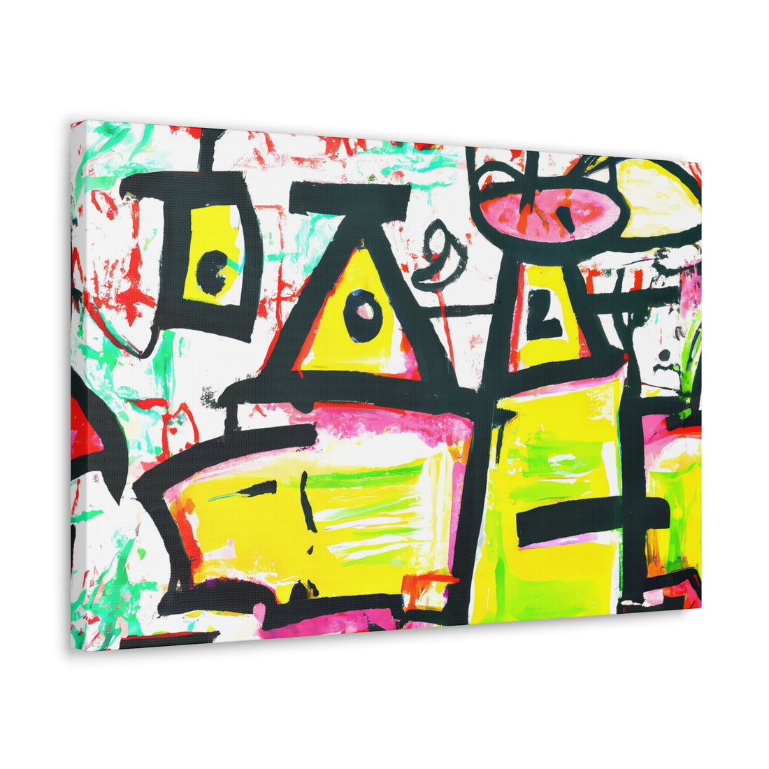 Yellow Eye, Graffiti Series | Horizontal Wall Art