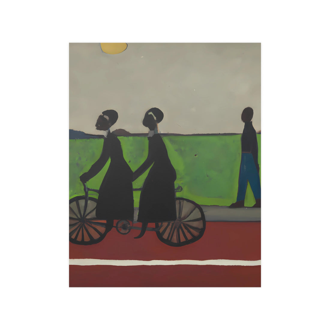 Double Ride Folk Art Wall Poster