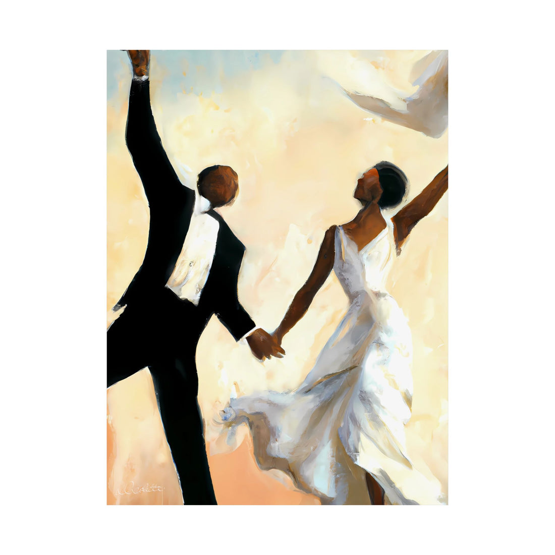 Wedding Day, Jumping the Broom | Signed Giclée Art Print