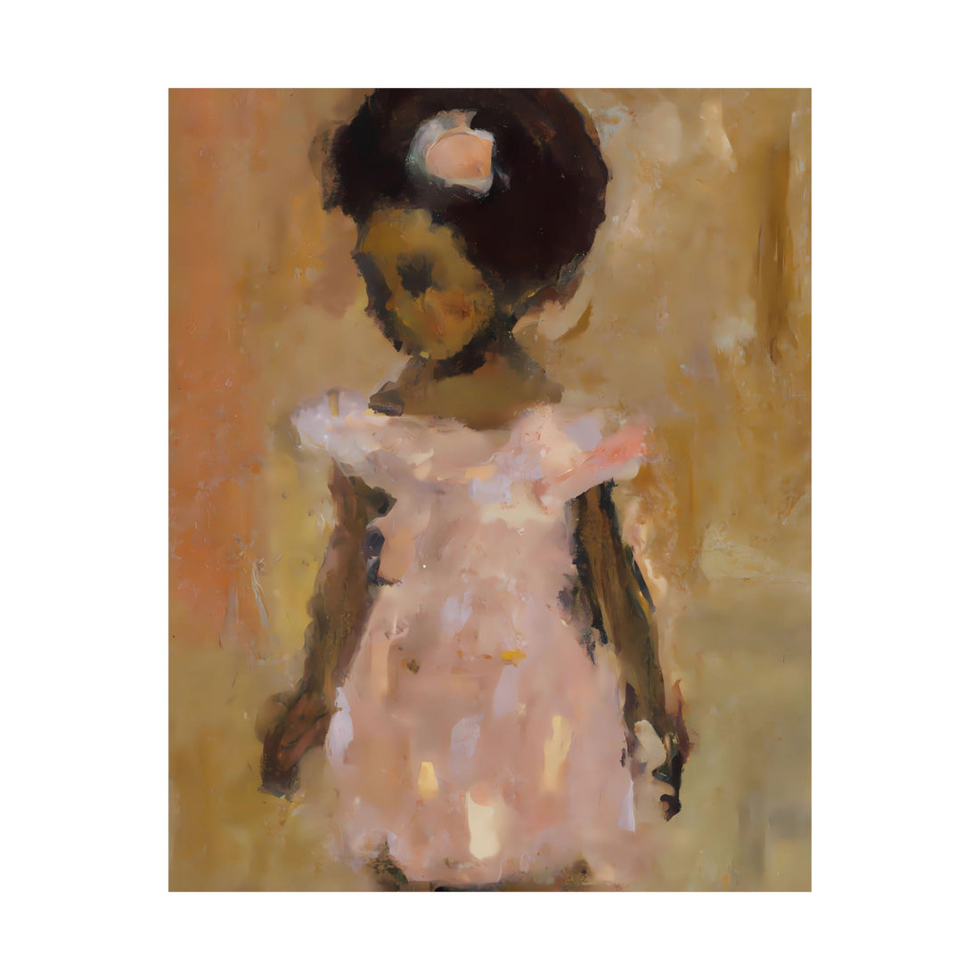 Girl in Peach, Daughter Series | Poster Print