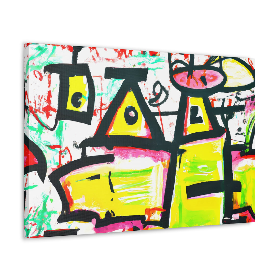 Yellow Eye, Graffiti Series | Horizontal Wall Art