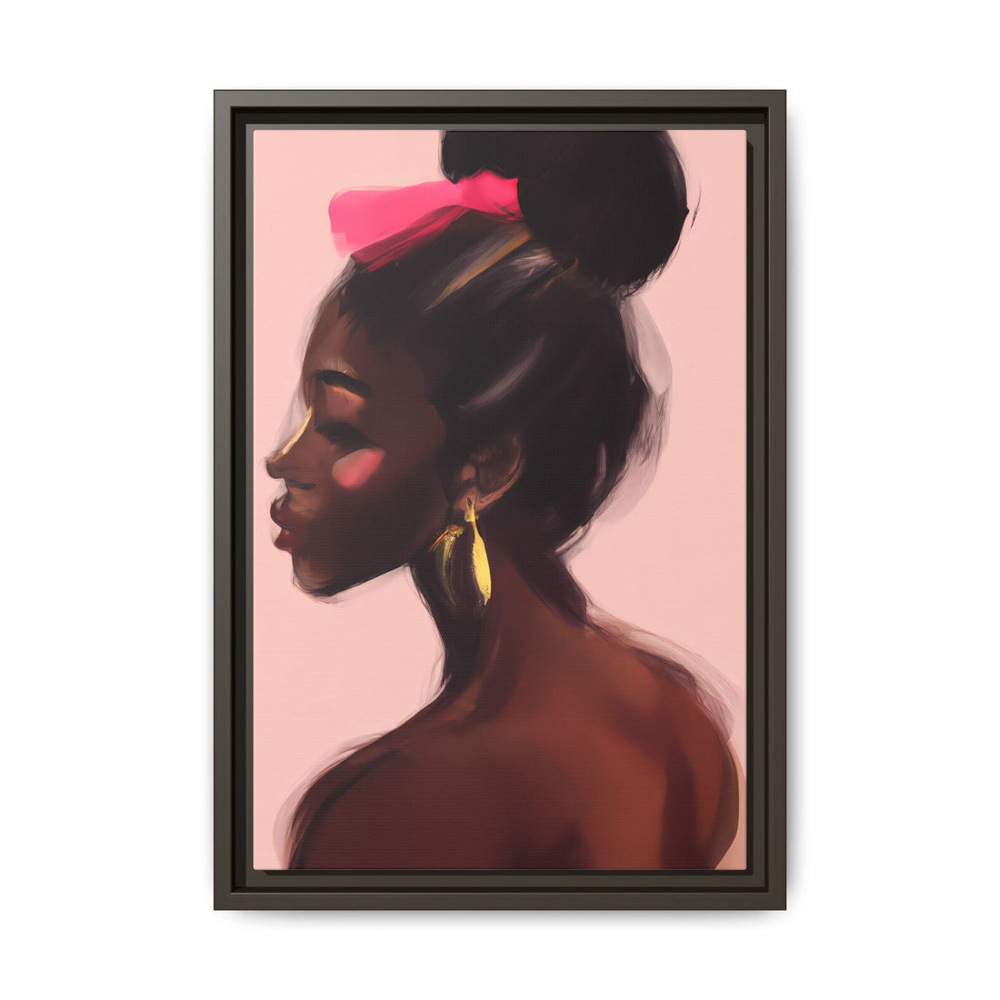 Dance Diva, Black Beauty | Framed Canvas Wall Art