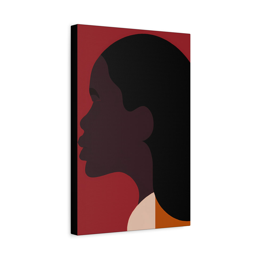 The Press Out, Black Hair Art Series | Canvas Wall Art