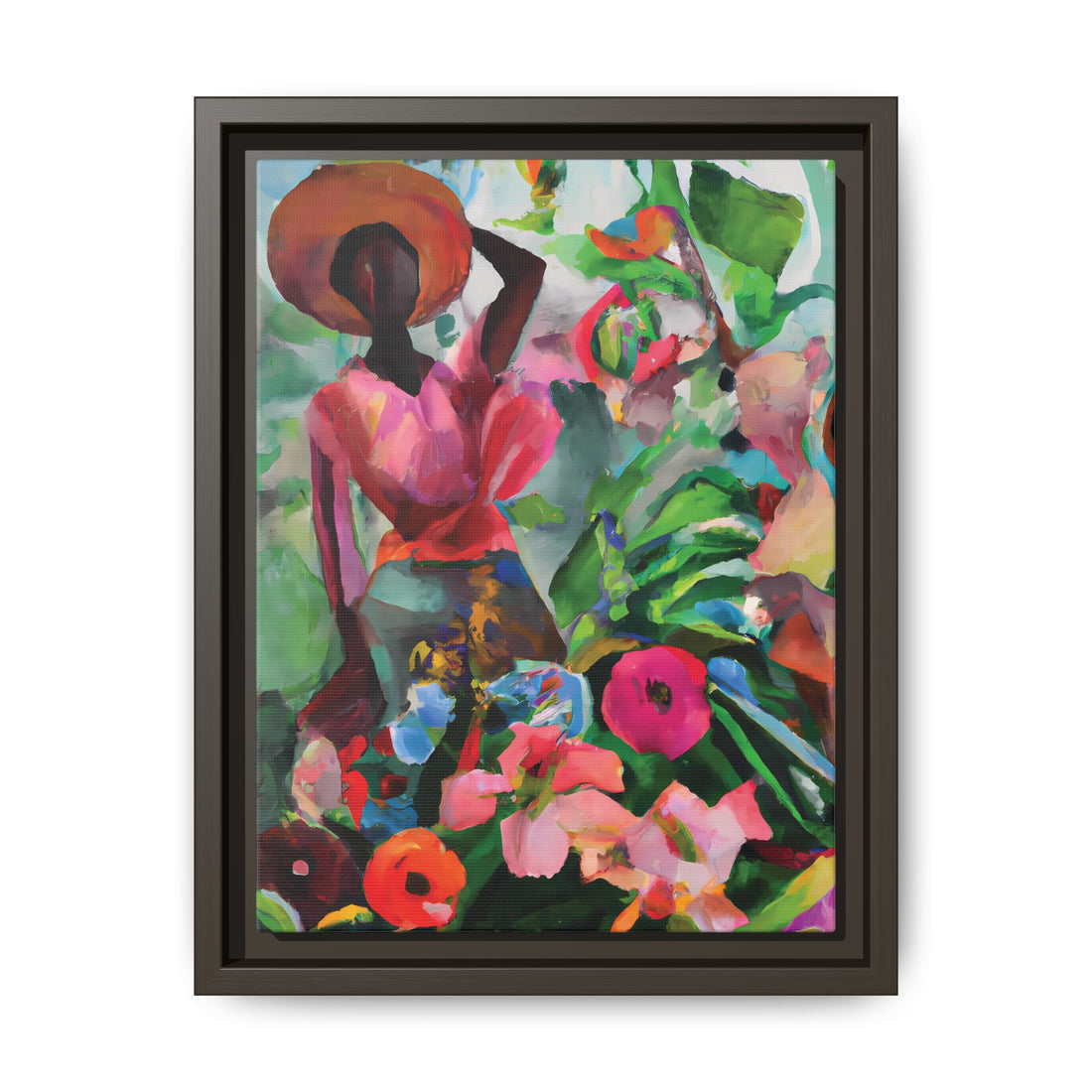 Wild Flowers, Garden Series | Framed Canvas Wall Artt
