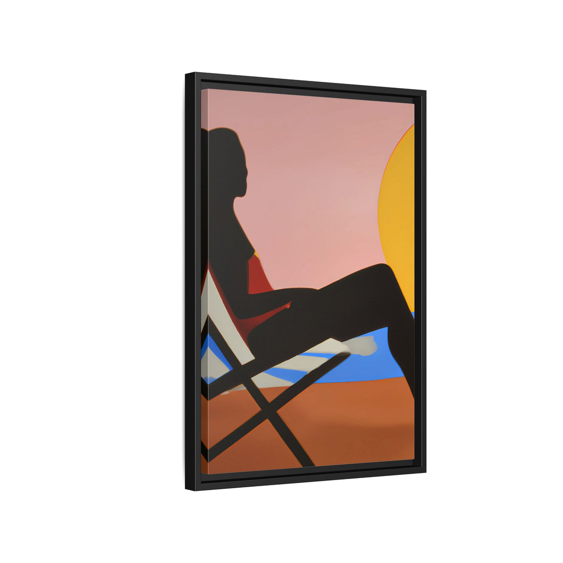 Unbothered, Fluid Series | Framed Canvas Wall Art