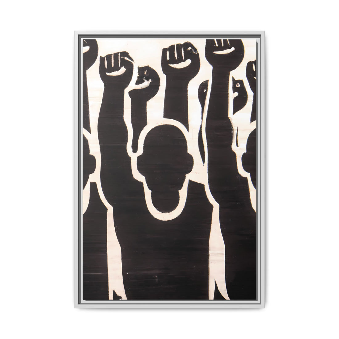 Hands Up 2, Abstract Series | Framed Canvas Wall Art