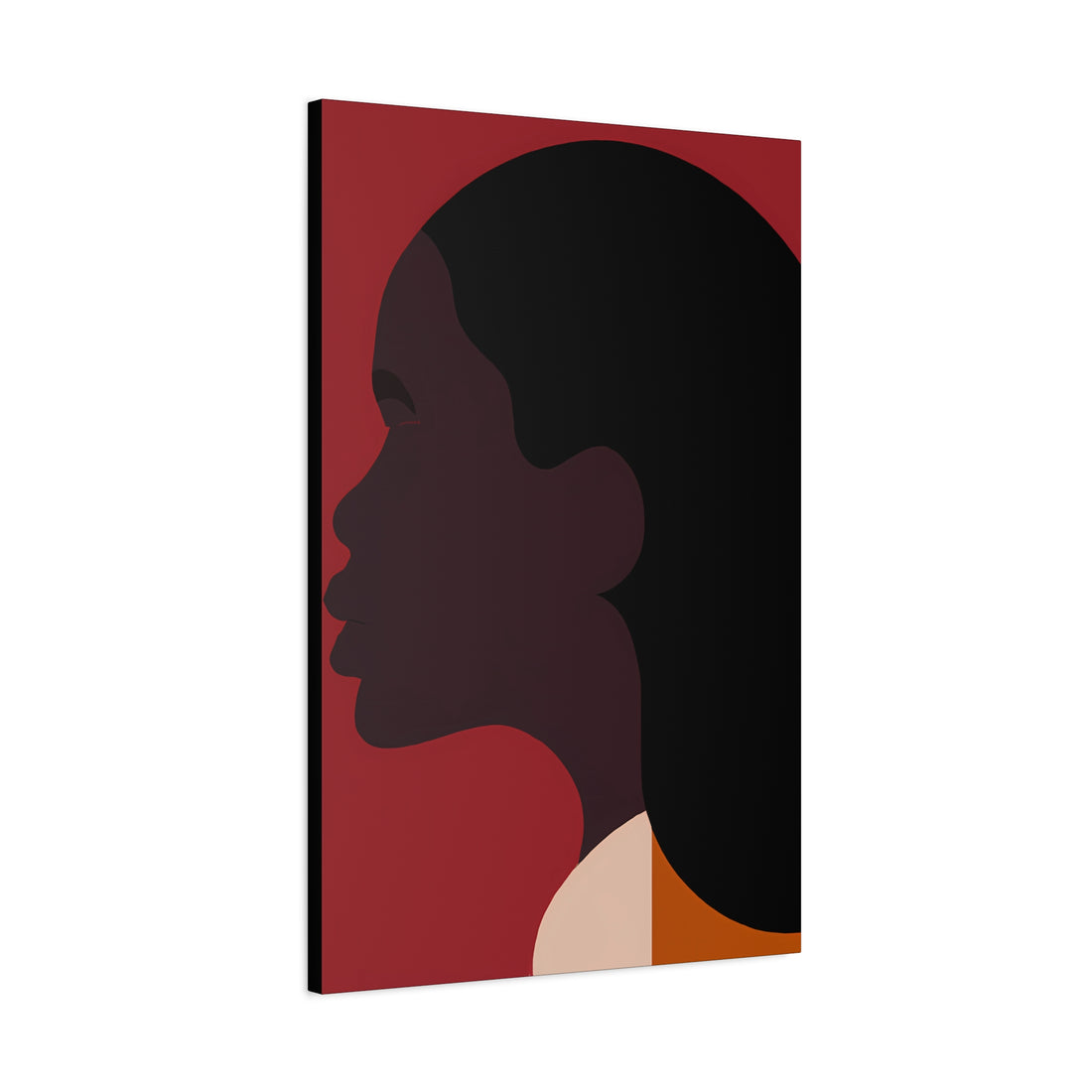 The Press Out, Black Hair Art Series | Canvas Wall Art