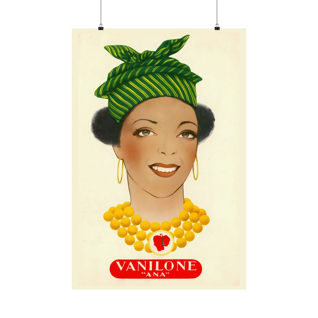 VANILONE Vintage Print, Restored Art Poster