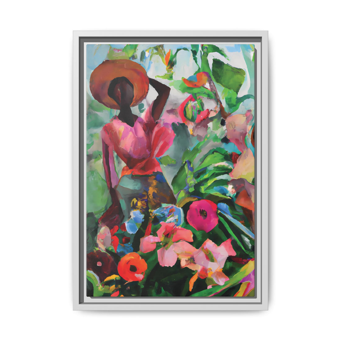 Wild Flowers, Garden Series | Framed Canvas Wall Artt